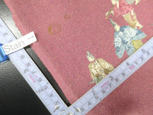 Load image into Gallery viewer, ACH#626a60 Silk Kimono Fabric Samurai Mauve Pink 39.4x13.4in(100x34cm)
