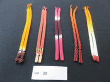 Load image into Gallery viewer, HM#30 Silk Haori Himo Flat Braid 5pcs Bundle Pack
