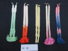 Load image into Gallery viewer, HM#92 Silk Haori Himo Flat Braid 5pcs Bundle Pack

