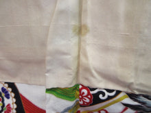 Load image into Gallery viewer, Girl&#39;s Kimono Vintage(1950-1980) White Crane Birds Silk #8122A4
