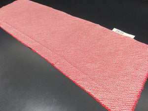 FF2633A Silk Kimono Fabric Vintage(1950-1980) Shibori Red 40.2x12.6in(102x32cm)
