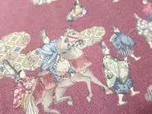 Load image into Gallery viewer, ACH#626a60 Silk Kimono Fabric Samurai Mauve Pink 39.4x13.4in(100x34cm)
