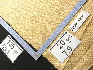 BCF#2879a40 Silk Kimono Fabric Shibori Pale Orange 53.1x7.9in(135x20cm)