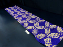 Load image into Gallery viewer, KK832A7 Silk Kimono Fabric Vintage(1920-1950) Shibori Bluish Purple 47.2x11.8in(120x30cm)
