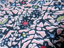 Load image into Gallery viewer, MBFq#67D Silk Kimono Fabric Vintage(1950-1980) Flower Pink 59.1x13.0in(150x33cm)
