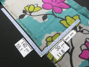 BCF#2470 Silk Kimono Fabric Vintage(1920-1950)  Meisen    Light  Gray    140cm (55.1in)