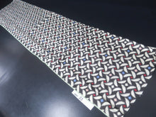Load image into Gallery viewer, MBFd#23B Silk Kimono Fabric Vintage(1920-1950) Meisen Black White 57.1x12.6in(145x32cm)
