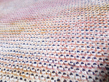 Load image into Gallery viewer, MBFd#33B Silk Kimono Fabric Vintage(1950-1980) Shibori Light Yellow Pink 45.3x12.6in(115x32cm)
