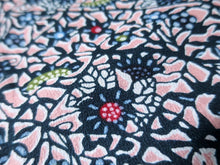Load image into Gallery viewer, MBFq#67D Silk Kimono Fabric Vintage(1950-1980) Flower Pink 59.1x13.0in(150x33cm)
