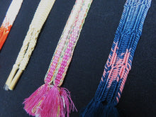 Load image into Gallery viewer, HM#92 Silk Haori Himo Flat Braid 5pcs Bundle Pack
