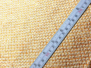 BCF#2879a40 Silk Kimono Fabric Shibori Pale Orange 53.1x7.9in(135x20cm)