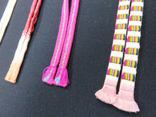 Load image into Gallery viewer, HM#121 Silk Haori Himo Flat Braid 5pcs Bundle Pack
