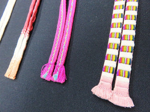 HM#121 Silk Haori Himo Flat Braid 5pcs Bundle Pack