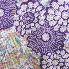Load image into Gallery viewer, Haori Jacket Vintage(1950-1980) Purple Pink Blue Full Shibori Chrysanthemum Silk #8985C4

