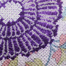 Load image into Gallery viewer, Haori Jacket Vintage(1950-1980) Purple Pink Blue Full Shibori Chrysanthemum Silk #8985C4
