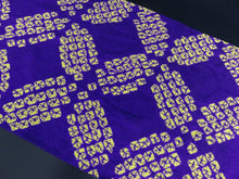 Load image into Gallery viewer, KK832A7 Silk Kimono Fabric Vintage(1920-1950) Shibori Bluish Purple 47.2x11.8in(120x30cm)

