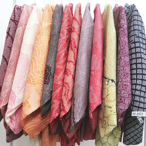 Bundle 12pcs Silk Vintage Full Shibori Haori Wholesale Bulk Free Shipping #463