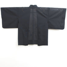 Load image into Gallery viewer, Haori Jacket Vintage(1950-1980) Black See-Through Maple Leaf Silk #9050D1
