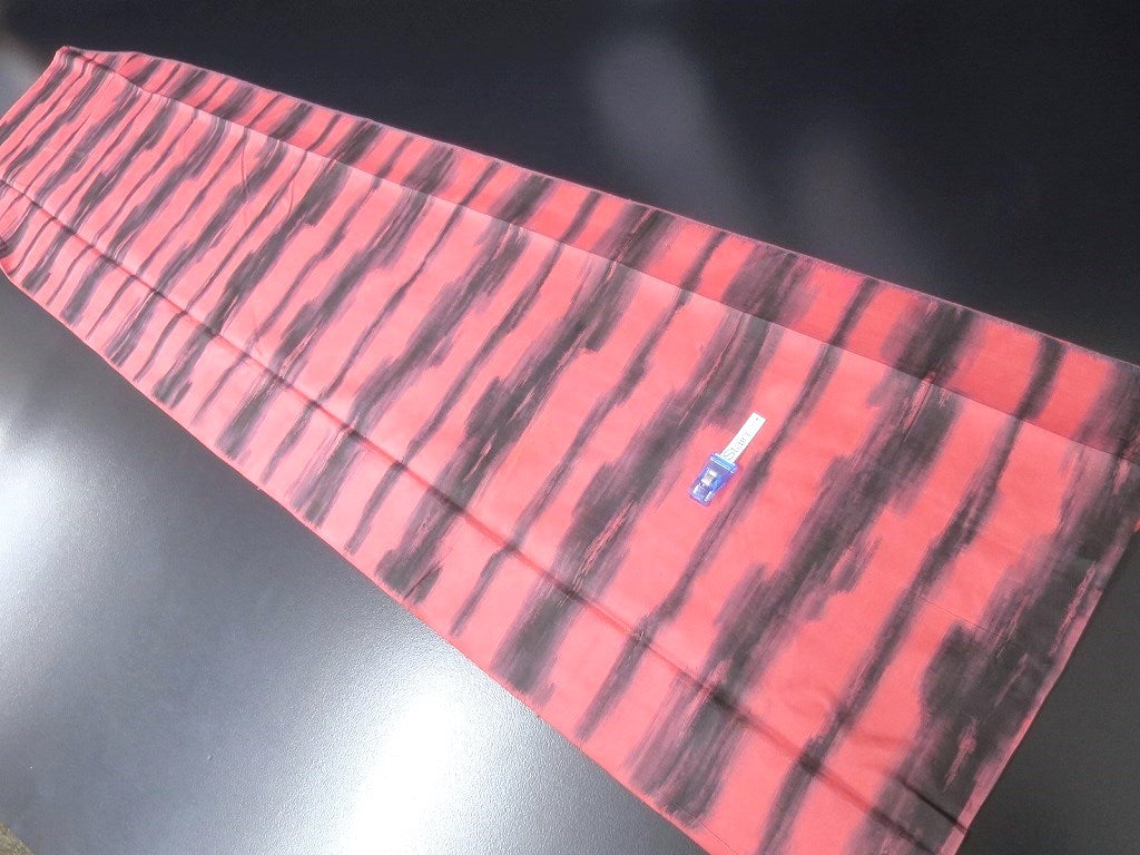 ACH#627a40 Silk Kimono Fabric Vintage Meisen Pink 57.1x13.4in(145x34cm)