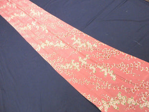 BCF#2507 Silk Kimono Fabric Vintage(1950-1980) Branch  Plum Blossom    Pale  Pink    200cm (78.7in)