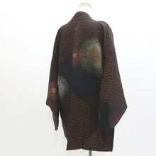 Load image into Gallery viewer, Haori Jacket Vintage(1950-1980) Black Chrysanthemum Silk #9110D3
