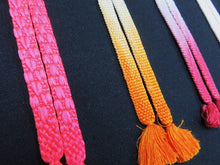 Load image into Gallery viewer, HM#141 Silk Haori Himo Flat Braid 5pcs Bundle Pack
