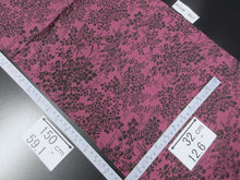 Load image into Gallery viewer, ACH#657a70 Silk Kimono Fabric Vintage Rinzu Flower 59.1x12.6in(150x32cm)
