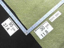 Load image into Gallery viewer, FF#2551 Silk Kimono Fabric Vintage(1950-1980) Hand-stitched Shibori Pale Green 95cm (37.4in)
