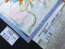 Load image into Gallery viewer, BCF#2845 Silk Kimono Fabric Vintage(1950-1980) Embroidery Flower Pale White 160cm (63.0in)
