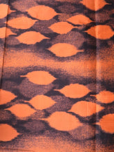 Load image into Gallery viewer, MKF#200 Silk Kimono Fabric Vintage(1920-1950) Meisen Leaf Vermillion 59.8x13.0in(152x33cm)

