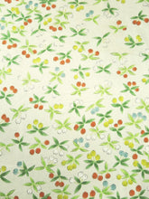 Load image into Gallery viewer, MBFq#68A Silk Kimono Fabric Vintage(1950-1980) Rinzu Flower Pale Yellow 61.8x12.6in(157x32cm)
