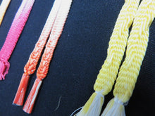 Load image into Gallery viewer, HM#141 Silk Haori Himo Flat Braid 5pcs Bundle Pack
