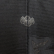 Load image into Gallery viewer, Haori Jacket Vintage(1950-1980) Black Silver Gold Chrysanthemum Silk #9229E3
