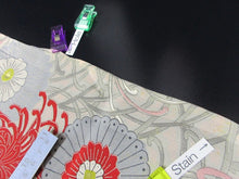 Load image into Gallery viewer, ACH#787 Silk Kimono Fabric Rinzu 47.2x12.6in(120x32cm)
