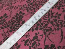 Load image into Gallery viewer, ACH#657a70 Silk Kimono Fabric Vintage Rinzu Flower 59.1x12.6in(150x32cm)
