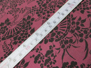ACH#657a70 Silk Kimono Fabric Vintage Rinzu Flower 59.1x12.6in(150x32cm)