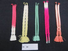 Load image into Gallery viewer, HM#94 Silk Haori Himo Flat Braid 5pcs Bundle Pack

