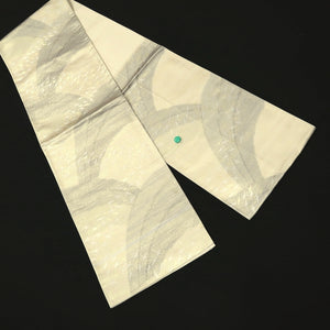Fukuro Obi Gold Silver Crane Birds Silk BB239V4