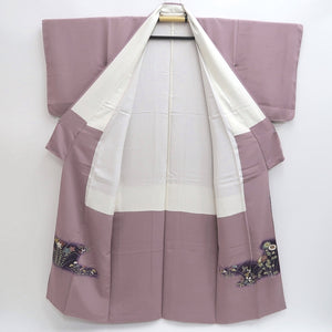 Kimono Pale Purple Chrysanthemum Bellflower Silk #9337F3