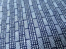 Load image into Gallery viewer, Cotton Bolt Fabric Vintage(1950-1980) Navy White 472.4x14.2in(1200x36cm) BB9046Y2
