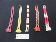 Load image into Gallery viewer, HM#32 Silk Haori Himo Flat Braid 5pcs Bundle Pack
