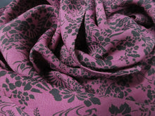 Load image into Gallery viewer, ACH#657a70 Silk Kimono Fabric Vintage Rinzu Flower 59.1x12.6in(150x32cm)

