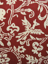 Load image into Gallery viewer, Haori Jacket Vintage(1950-1980) Wine red Birds Karahana Rinzu Silk #7864L4
