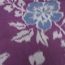 Load image into Gallery viewer, KK1012B1 Silk Kimono Fabric Vintage(1920-1950) Peony Meisen Purple 55.9x13.0in(142x33cm)
