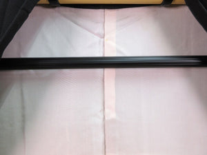 Haori Jacket Vintage(1950-1980) Black Gold Scenery #122