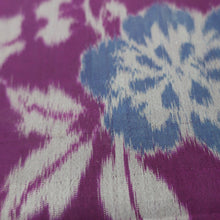 Load image into Gallery viewer, KK1012B1 Silk Kimono Fabric Vintage(1920-1950) Peony Meisen Purple 55.9x13.0in(142x33cm)
