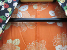 Load image into Gallery viewer, Haori Jacket Vintage(1950-1980) Black Chrysanthemum Silk #8092A2
