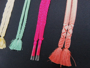 HM#94 Silk Haori Himo Flat Braid 5pcs Bundle Pack