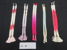 Load image into Gallery viewer, HM#95 Silk Haori Himo Flat Braid 5pcs Bundle Pack
