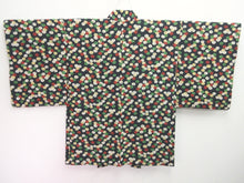 Load image into Gallery viewer, Haori Jacket Vintage(1950-1980) Black Chrysanthemum Silk #8092A2
